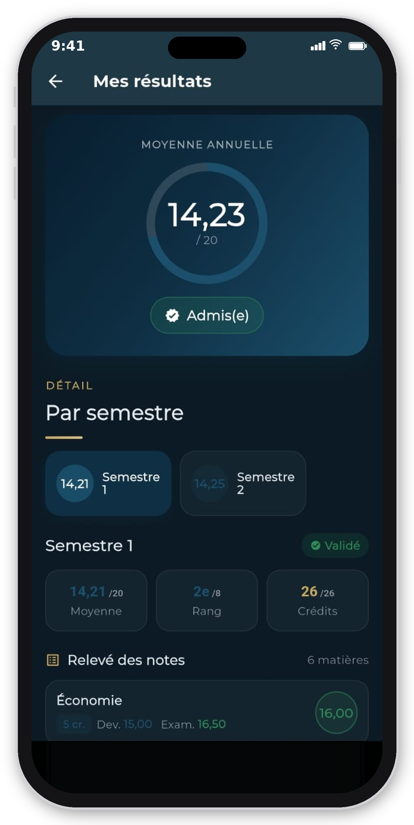 Université Pro — Mobile