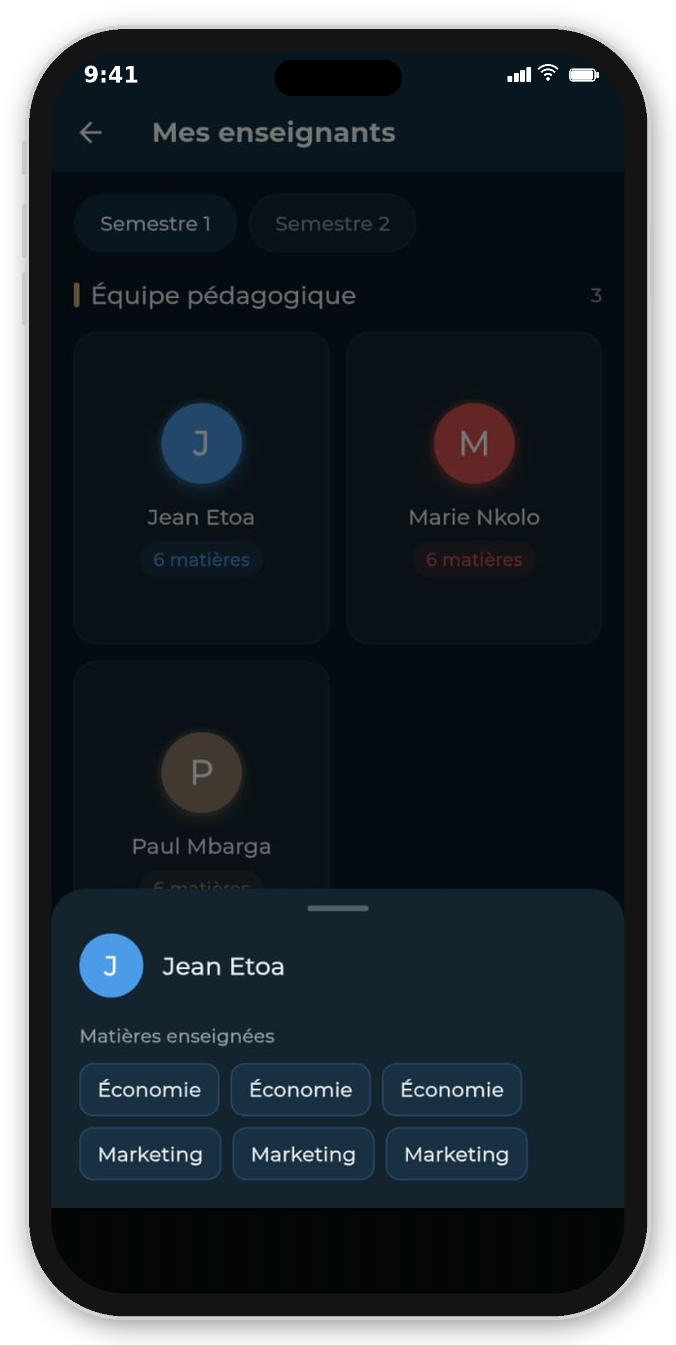 Université Pro — Mobile